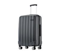 Kono Large Suitcase ABS Hard Shell Trolley Case Lightweight 28" Check in Hold Luggage with 4 Wheels and Combination Lock (Grey)