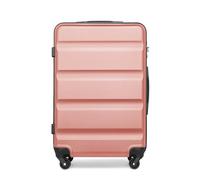 Kono Large Suitcase Hard Shell ABS Hand Luggage Travel Trolley Case with 4 Spinner Wheels and TSA Lock (Nude)