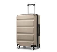 Kono Lightweight 24" Hard Shell Medium Suitcase | Expandable Travel Luggage with TSA Lock & 4 Dual Spinner Wheels | Ideal for Business, Travel, School & Storage (Gold,65x43.5x25cm)