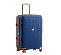 Kono Luggage Sets 3 Piece Expandable Suitcase, Polypropylene Hard Shell Lightweight Hand Luggage, Built-in Cup Holder with 4 Silent Wheels, TSA Lock, 20/24/28 Inch,Navy/Brown
