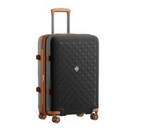 Kono Luggage Sets 3 Piece Expandable Suitcase, Polypropylene Hard Shell Lightweight Hand Luggage, Built-in Cup Holder with 4 Silent Wheels, TSA Lock, 20/24/28 Inch,Black/Brown