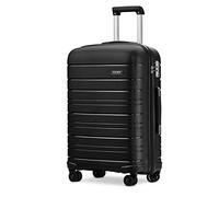 Kono Luggage Sets of 3 Peices Hard Shell Suitcase with TSA Lock and 4 Spinner Wheels (Black)