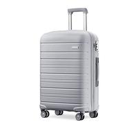 Kono Luggage Sets of 3 Peices Hard Shell Suitcase with TSA Lock and 4 Spinner Wheels (Grey)