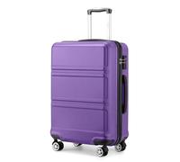 Kono Medium 24 Inch Luggage Lightweight ABS Hard Shell Trolley Travel Case with 4 Wheels Fashion Suitcase (24", Purple)