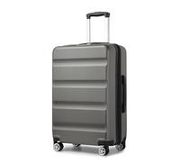 Kono Medium 24" Suitcase | Expandable Hard Shell Luggage | Lightweight | TSA Lock | 4 Sturdy Spinner Wheels | Travel Carry-On Luggage (Grey,65x43.5x25cm)