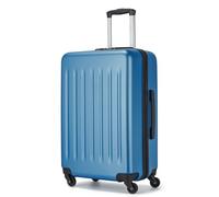 Kono Medium Luggage 24" Check in Lightweight Suitcase ABS Hardshell Travel Trolley case with 4 Spinner Wheels (Navy)