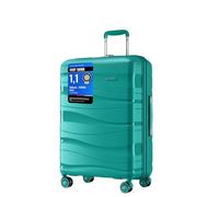 Kono Medium Suitcase 24 Inch, Durable Checked Luggage for Holiday Travel | With Lightweight PP Hardshell for Week-long Holidays, Business Trips, 360° Spinner Wheels, Travel Lock, Durable Zipper