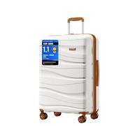 Kono Medium Suitcase 24 Inch, Durable Checked Luggage for Holiday Travel | With Lightweight PP Hardshell for Week-long Holidays, Business Trips, 360° Spinner Wheels, Travel Lock, Durable Zipper