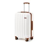 Kono Medium Suitcase ABS+PC Hard Shell Trolley Case Lightweight 24" Check in Hold Luggage with 4 Wheels and Combination Lock (Gream)