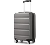 Kono Medium Suitcase Expandable ABS+PC Hard Shell Travel Check in Luggage | TSA 3-Digit Lock | Lightweight & Durable | 4 Dual Spinner Wheels | Perfect for Travel & Business (Grey,65x43.5x25cm)