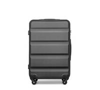 Kono Medium Suitcase Hard Shell ABS Hand Luggage Travel Trolley Case with 4 Spinner Wheels and TSA Lock (Grey)