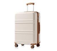 Kono Medium Suitcase with TSA Lock, Lightweight Hard Shell Checked Luggage | ABS+PC Travel Case with YKK Zips & Silent Spinner Wheels, Durable Hold Luggage for Studying Abroad & Family Holidays, 24 Inch