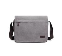 Kono Messenger Bags, Men's Canvas Shoulder Bag Retro Laptop Briefcase with Multiple Pockets for School Travel Business, Fits for 13 Inch Laptop