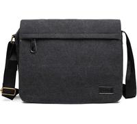 Kono Messenger Bags, Men's Canvas Shoulder Bag Retro Laptop Briefcase with Multiple Pockets for School Travel Business, Fits for 13 Inch Laptop