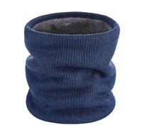 Kono Neck Warmer Men Women Fleece Lined Scarf Winter Thicken Windproof Circle for Skiing Cycling Sports (Blue)
