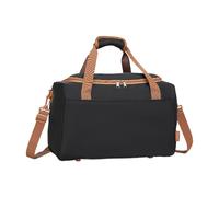 Kono Ryanair 40x20x25 Under The Seat Holdall Cabin Hand Luggage Carry-On Travel Bag 20L (Black/Brown)