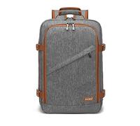 Kono Ryanair Cabin Bags 40x20x25 Underseat Travel Bag Carry On Backpack Hand Luggage Bag Laptop Backpack Cabin Size（20L, Grey/Brown）