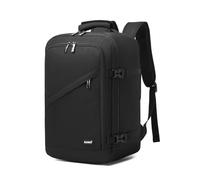 Kono Ryanair Cabin Bags 40x30x20 Underseat Carry-ons Travel Backpack Cabin Size Hand Luggage Bag Waterproof Ryanair Underseat Backpack for Travelling Casual Daypack for Ryan Wizz Air, Black