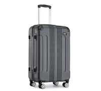Kono Ryanair Cabin Suitcase 55x35x20cm ABS Hard Shell Travel Luggage,Grey | Water Resistant,Telescopic Handle,Combination Lock,Smooth Spinner Wheels for Men Women,Business Short Trips Weekend Break