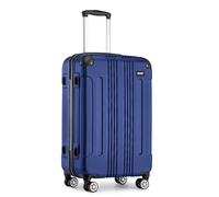 Kono Ryanair Cabin Suitcase 55x35x20cm ABS Hard Shell Travel Luggage,Navy | Water Resistant,Telescopic Handle,Combination Lock,Smooth Spinner Wheels for Men Women,Business Short Trips Weekend Break