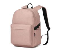 Kono School Backpack Casual Daypack School Bags for Girls Boys Bookbag Lightweight Travel Rucksack Work Bag for Men Women (Pink)