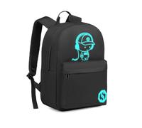 Kono School Backpack Casual Daypack School Bags for Girls Boys Teenagers College Students Children Bookbag Lightweight Travel Rucksack Work Bag for Men Women (A-Black)