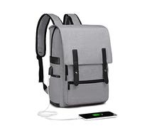 Kono School Backpack Work Rucksack Casual School Bag Laptop Travel Daypack L Grey