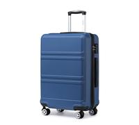 Kono Small Suitcase with Silent Spinner Wheels, Lightweight Hard Shell Cabin Luggage, ABS+PC Carry On Travel Case with YKK Zips &TSA Lock, 55x40x20cm Airline Approved for Ryanair & easyJet (Navy)