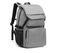 Kono Travel Backpack 25L Large School Bag 15.6 Inch Laptop Rucksack Waterproof Lightweight Carry-ons for Hiking Camping Picnics Holiday with Multiple Pockets (Grey)