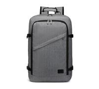 Kono Travel Cabin Bag 55x35x20cm Underseat Flight Carry On Backpack Grey | Lightweight Spacious Duffle Bag, Multiple Pockets, Smooth Zippers, Separated Storage, For Business Overnight Trips