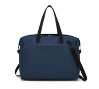 KONO Travel Duffel 40X30X20cm 24L Tote Bag Waterproof Nylon Carry On Luggage with Trolley Sleeve, Weekend Bag Adjustable Shoulder Strap Suitable for Short Trip (Navy)