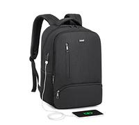 Kono Travel Laptop Backpack with USB Charging Port Water Resistant Work Business Computer Bag Schoolbag Rucksack for Women Men Casual Daypack Fits 15.6 Inch Laptop