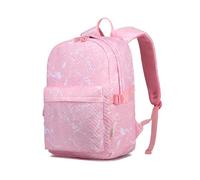 Kono Unisex Casual Daypack School Backpack Lightweight College Travel School Bag Rucksack for Boy Girls Women Men Laptop Backpack Bookbag for Teenage (Pink)