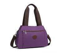 Kono Women Handbag Hobo Shoulder Bag Vintage Top Handle Crossbody Bag Casual Multifunction Tote Bag for Working Shopping (Purple)