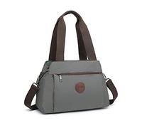 Kono Women Handbag Hobo Shoulder Bag Vintage Top Handle Crossbody Bag Casual Multifunction Tote Bag for Working Shopping (Grey)