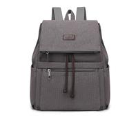 KONO Women's City Backpack School Backpack Anti-Theft Bag for University School Travel Work (Black), gray
