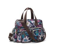 Kono Women's Handbag Top-Handle Bag, Multi Pockets Satchel Shoulder Bag, Large Waterproof Tote Bag, Ladies Lightweight Messenger Crossbody Bag for Work Shopping (Navy)