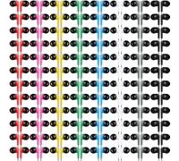 Konohan 160 Packs Bulk Earbuds, 8 Colors Wired Headphones for Classroom Students, Individually Bagged