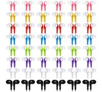 Konohan 160 Packs Bulk Earbuds with Wire Kids Earphones Classroom Wired Headphones for Students Headphones Individually Bagged, 8 Colors Ear Buds Bulk for Classroom School Library(Colorful)