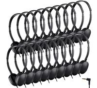 Konohan 18 Pack Kids Headphones - Black - On Ear - Wired - 3.5mm - Classroom & School Use