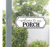 Konohan 2 Pcs Welcome Sign Screen Magnets Large Size Home Welcome Decor Double Sided Screen Door Magnet for Window Door Decoration and Signs (Porch Style)