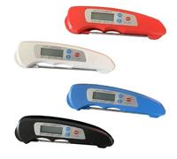 Konohan 20 Pcs Digital Meat Thermometer with Probe Bulk Waterproof Colorful Instant Read Foldable Food Thermometer with Magnet for Kitchen Grilling Cooking Turkey BBQ Baking Liquids Catering Chefs