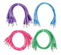 Konohan 28 Pack Mono Modular Patch Cables 3.5mm 1/8 Inch TS Patch Cable for Audio Studio Stage 6" 12" 18" 24" (15cm, 30cm, 45cm, 60cm) Compatible with Eurorack Moog Arturia Synth Synthesizer