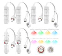 Konohan 3 Sets Splice Wire Connector and Male Female Compatible with Govee | Cuttable Outdoor Lights Permanent Compatible with Govee H706A H706B H706C Extension Cable Wire Connector
