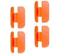 Konohan 4 Pack Bullnose Corners Trim Gauge Bullnose Trim Gauge Paint Scriber Tool Crown Molding Marking Tool Flush Jig for 3/4 Drywall Corners Carpentry Marking