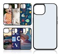 Konohan 6 Pieces Sublimation Blank Phone Case Cover Blank Printable Phone Case for DIY Customize Heat Press Rubber Protective Case (Compatible with iPhone 13)