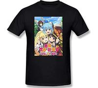 Konosuba Men's T-Shirt Graphic Printed Black Tee XXL