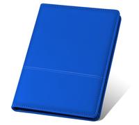 Konper Classic Padfolio/Junior Portfolio Folder Case, Business A5 Binder Organizer Notepad for Men Women, 5 x 8 Writing Pad Included,Royal Blue