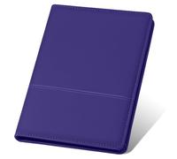 Konper Classic Padfolio/Junior Portfolio Folder Case, Business A5 Leather Organizer Binder for Men Women, A5 Writing Pad Included, Dark Purple
