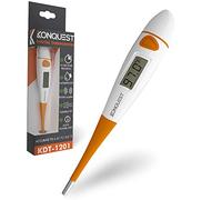 Konquest KDT-1201 Best Digital Medical Thermometer, Highly Accurate and Fast, Easy to Use, 10 Second Reading. Detect Fever Quickly - Oral Armpit and Rectal Thermometer for Babies Children and Adults